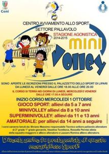 Locandina Mini Volley Meligunis