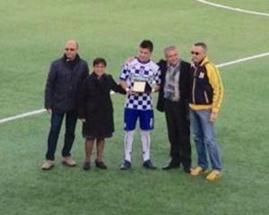 Lucarelli premiato prima della gara con il Cefalù