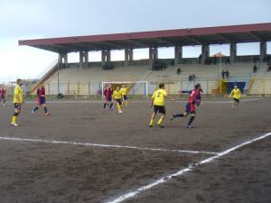 Una fase del match di Coppa tra Giarre e Milazzo