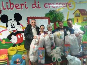 I peluches raccolti al PalaFantozzi