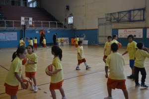 Una fase di gioco della serata