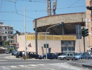 Gli esterni dello stadio Giovanni Celeste