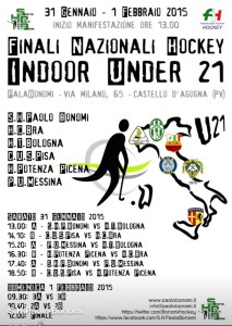Locandina finali hockey indooe under 21
