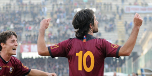 Mancini celebra una rete realizzata contro il Barletta