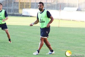 Erminio Rullo nel corso di una seduta di allenamento