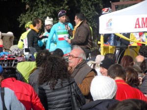 Nibali sul palco