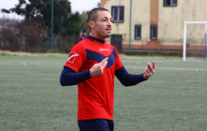 Caccavallo in azione nell'amichevole infrasettimanale