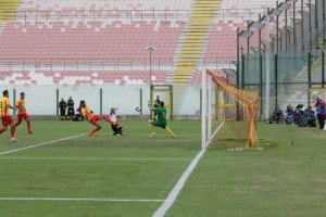 Il gol di Orlando al Lecce