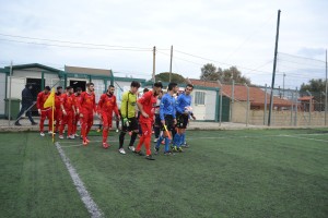 L'ìngresso in campo di Città di Messina e Vittoria
