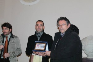 La premiazione di Matteo Arrigo per “O tempu a guerra”