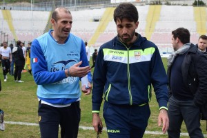 Pancaro e Grassadonia all'uscita dal campo