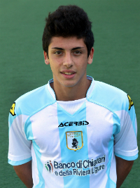 Francesco Giunta con la maglia della Virtus Entella