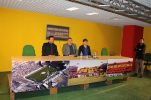 Una panoramica della sala stampa del San Filippo (foto Paolo Furrer)