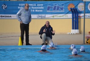 La grinta di Nicola Germanà durante un time out