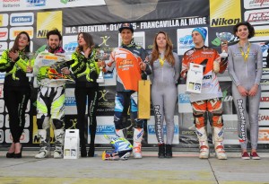 Il podio della MX2