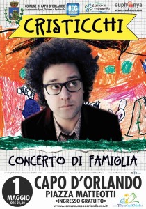 La locandina del concerto di Cristicchi