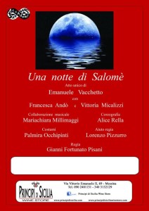 Locandina "Una notte di Salomè"