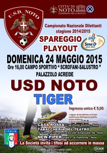 Locandina spareggio Noto-Tiger Brolo
