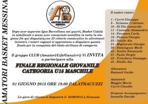 Finale Under 15 Amatori Messina