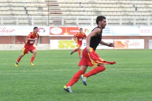 Giardina in gol nel derby con l'ACR del 2012