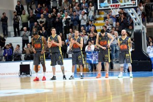 Il quintetto della Givova Scafati, nuova squadra di coach Perdichizzi