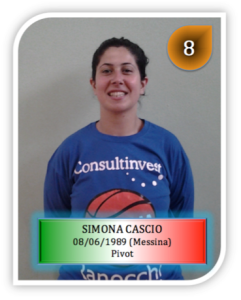 Il pivot messinese Simona Cascio