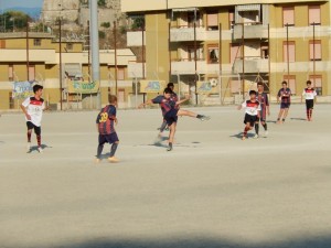 Fase di gioco Aga Messina-Barcelona ESORDIENTI