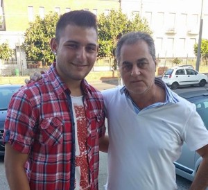 Maisano ed il presidente Di Martino