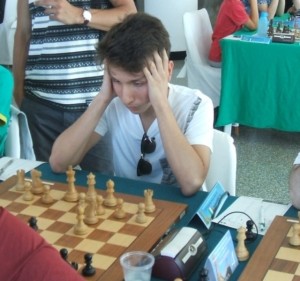 Andrea Favaloro durante una partita al Campionato Italiano