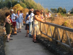 Un momento della passeggiata