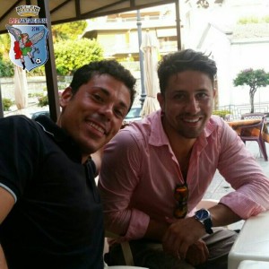 Federico Sidoti e Andrea Zingales, direttore sportivo e attaccante della Santangiolese