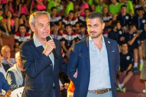 Il presidente Fipav, Carlo Magri ed il rappresentante provinciale messinese, Antonio Lotronto