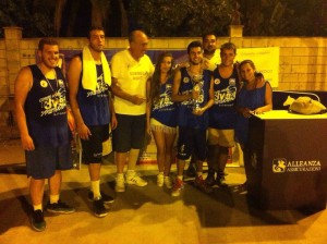 La squadra vincitrice del Ciantro Arena Basket 3vs3