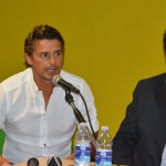 Il nuovo allenatore Arturo Di Napoli ed il socio Pietro Oliveri
