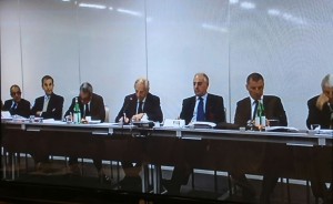 Il collegio del Tribunale Federale Nazionale presieduto da Fabio Artico