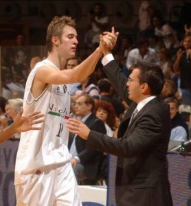 Malagoli con la maglia della Virtus Bologna