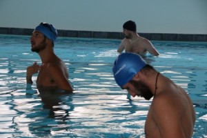 Lavoro in piscina per i giocatori della Costa