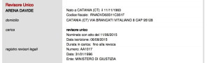 Il nuovo revisore è Davide Arena. Sostituisce la dimissionaria Isabella Gravina