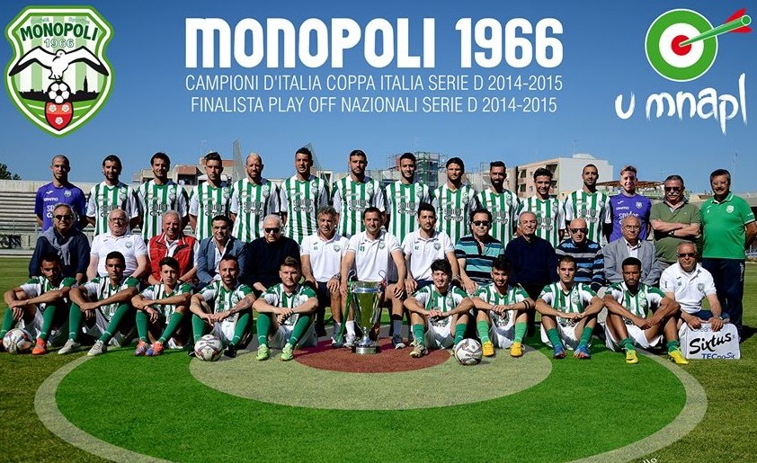 Il Monopoli ha vinto l'ultima Coppa Italia di Serie D