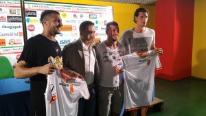 Berardi, Barraco e Burzigotti con il ds Argurio