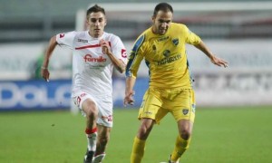 Diogo Tavares in azione con la maglia del Frosinone, in una delle sue prime stagioni in Italia