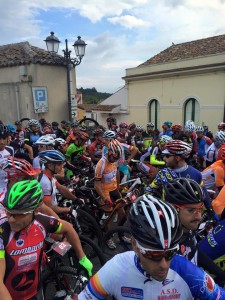 La partenza dell'Etna Marathon