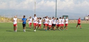 Il Città di Messina in allenamento