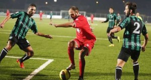 Il portoghese Diogo Tavares in azione durante Tuttocuoio-Ancona