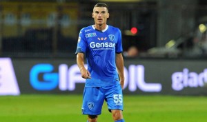 Luca Martinelli con la maglia dell'Empoli