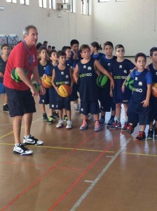 I più piccoli al lavoro con coach Gebbia