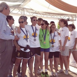 La premiazione delle ragazze dell'ASD Handball Messina