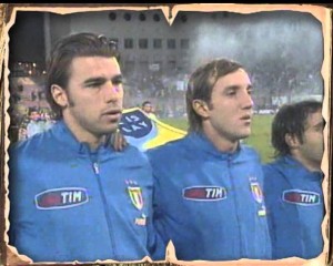 Con la maglia azzurra nel 2004
