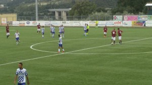 Biondo festeggia dopo la doppietta