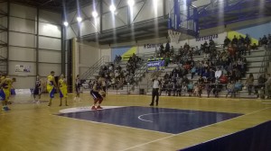 Carnazza al tiro dalla lunetta nel match del PalaTorre